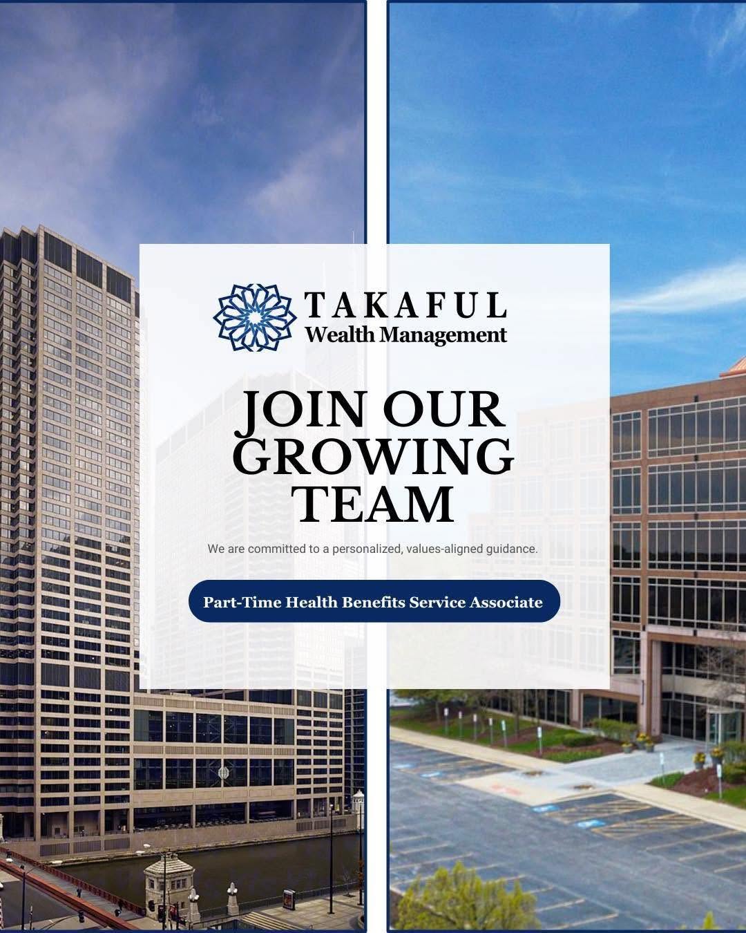 Part-Time Health Benefits Service Associate flyer