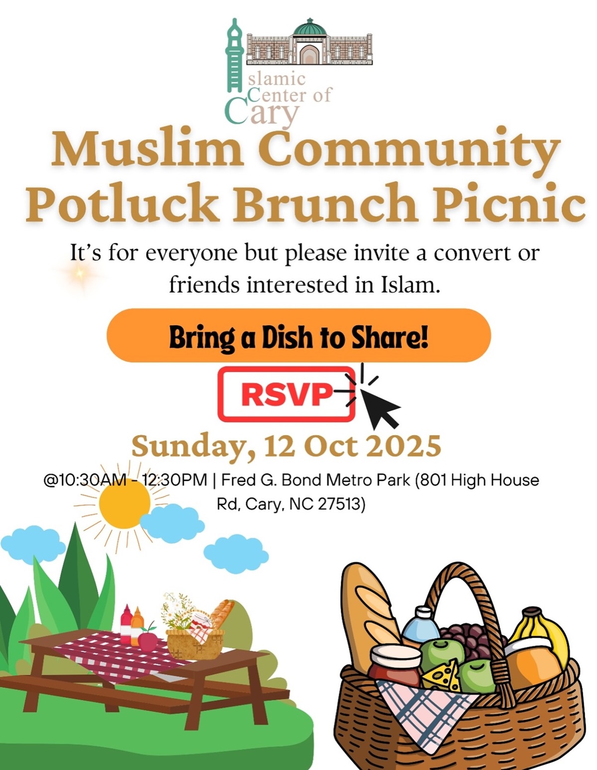 Muslim Community Potluck Brunch Picnic