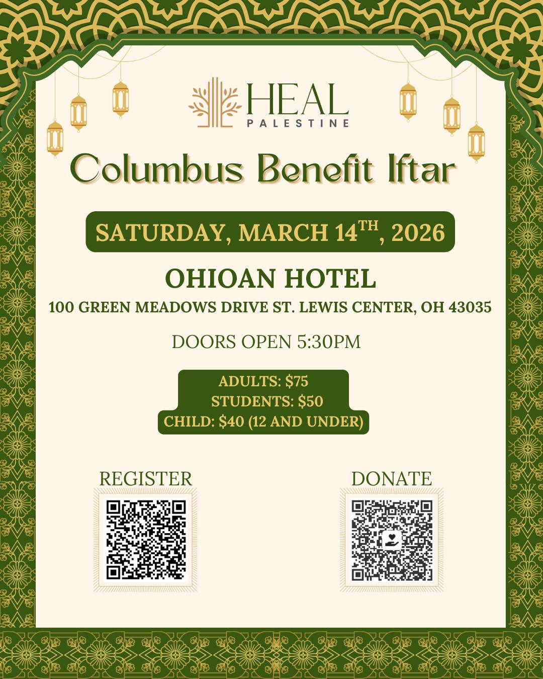Columbus Benefit Iftar
