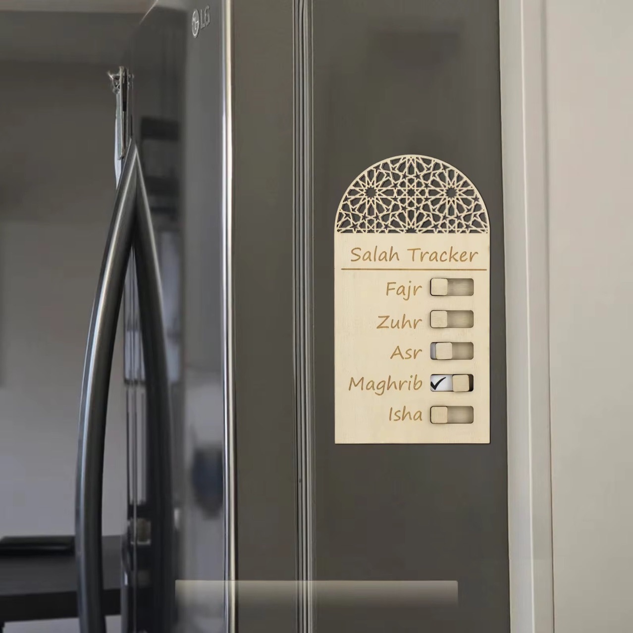 Islamic Eco-Friendly Wood Ramadan Tracker Decoration for Dining Table Eid Al Fitr Home Decor Muslim Gifts gallery 2