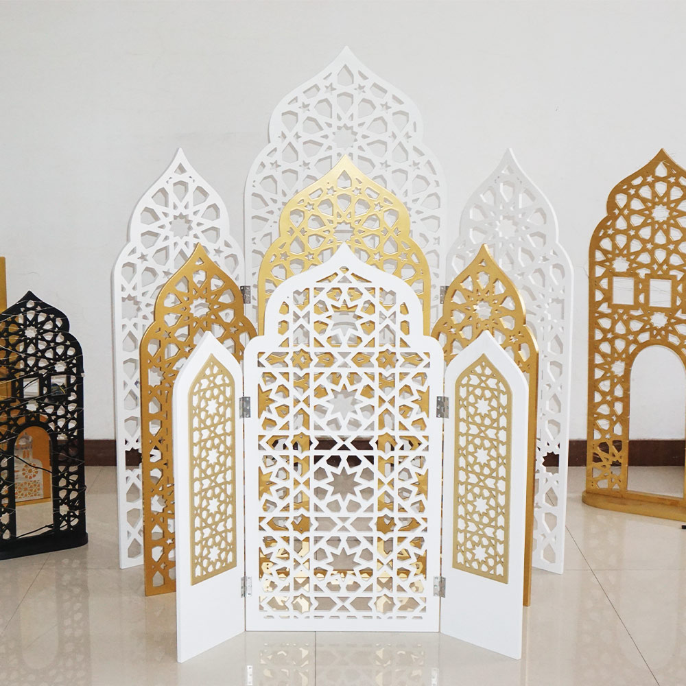 Bestselling New Muslim Islamic Home Decoration Ramadan Gift Room Wall Art Islamic Mosque Silhouette Bracket Muslim