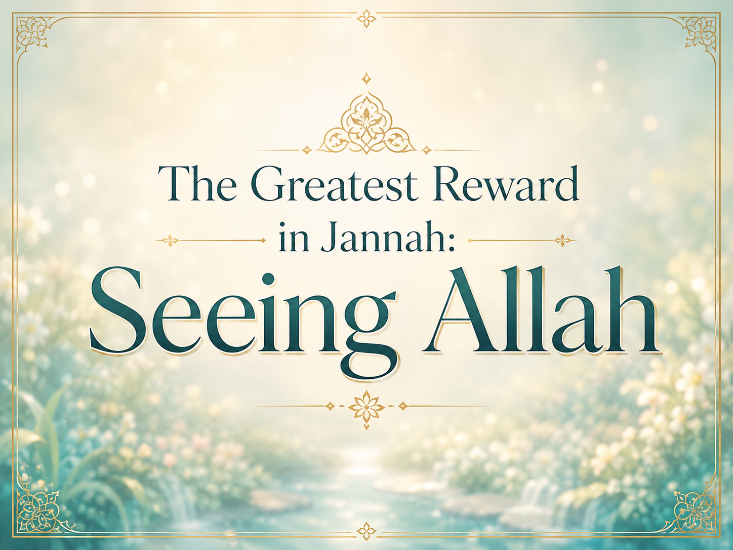 The Greatest Reward in Jannah: Seeing Allah