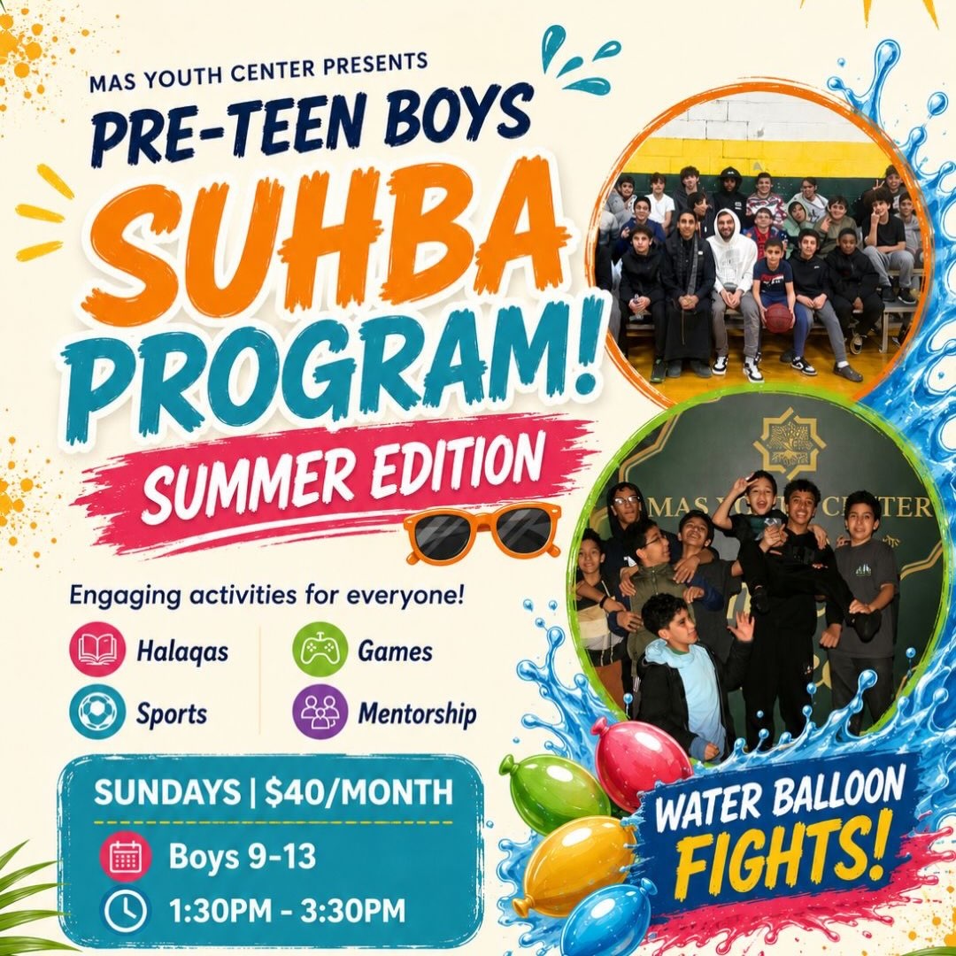 MYC Preteen Boys Suhba Program 2025