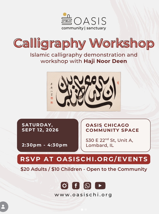 Calligraphy Workshop – Islamic Calligraphy Demonstration and Workshop